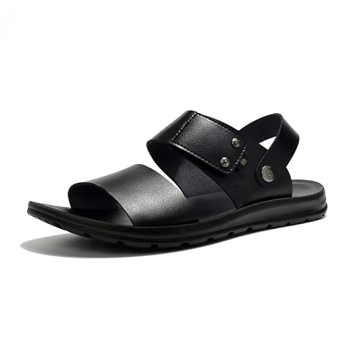 Etlieren Men's Sandals Soft Cushion Fashionable Sandals Summer Leather Slides #TOP3