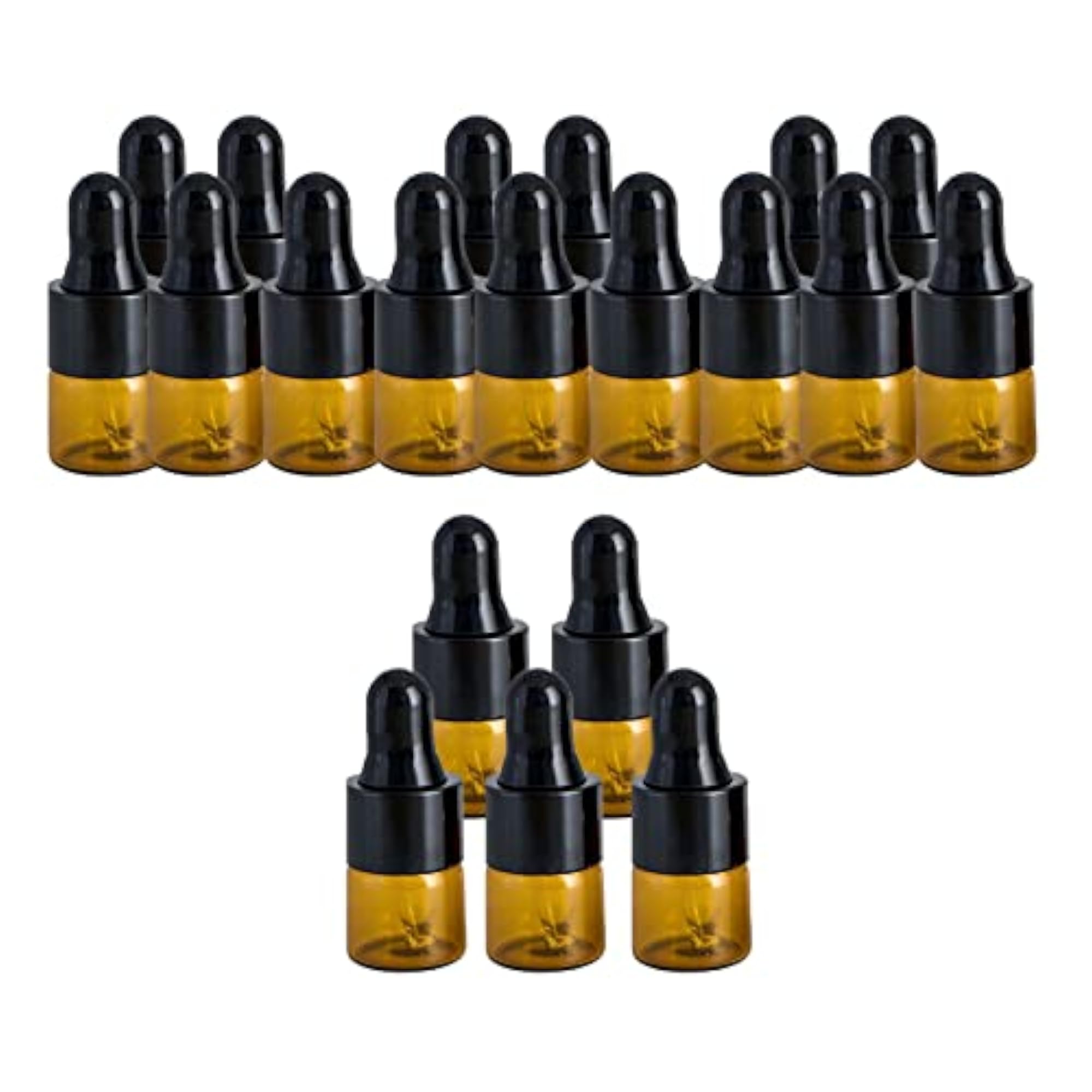 Small Dropper Bottles with Glass Eye Dropper, 1Ml