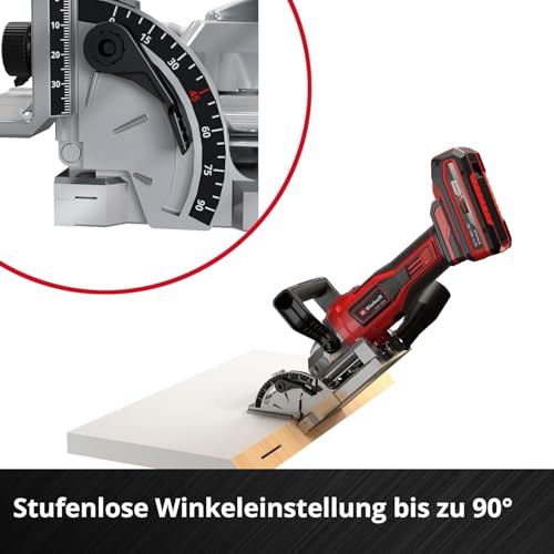 Einhell Akku-Flachdübelfräse TE-BJ 18 Li-Solo Power X-Change (18 V, Li-Ion, stufenlose Winkel-/Höheneinstellung, 6-stufige Tiefenverstellung, ohne Akku & ohne Ladegerät)