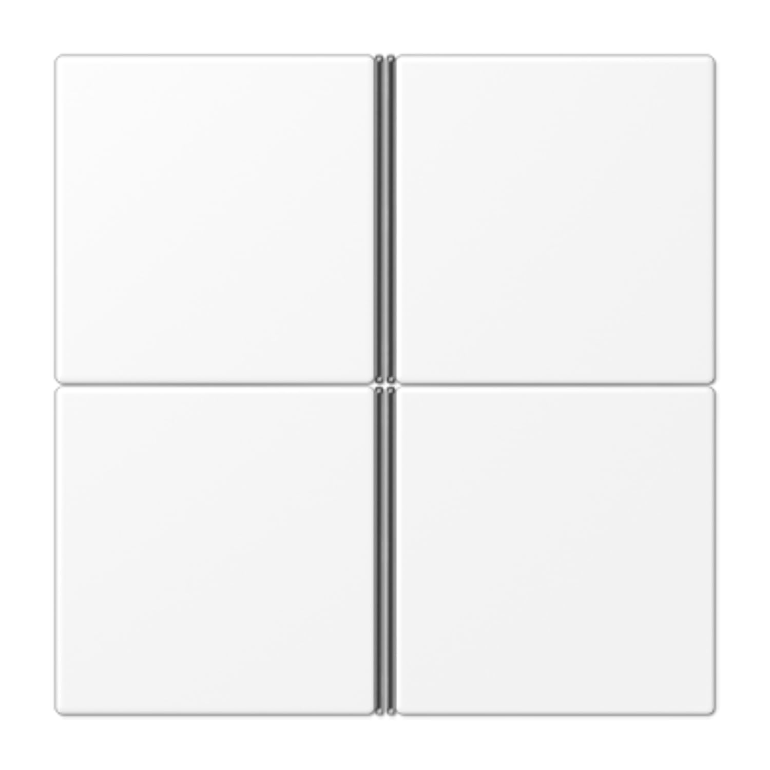 Kit touches F40 4 phases blanc mat commande domotique