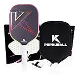 Pickle Ball Paddles Purple Fiberglass Pickleball Paddle Set - Lightweight & Durable Rackets with Comfort Grip, Includes 1 Paddle Cover,1 Grip Tape, for Indoor/Outdoor (Purple)