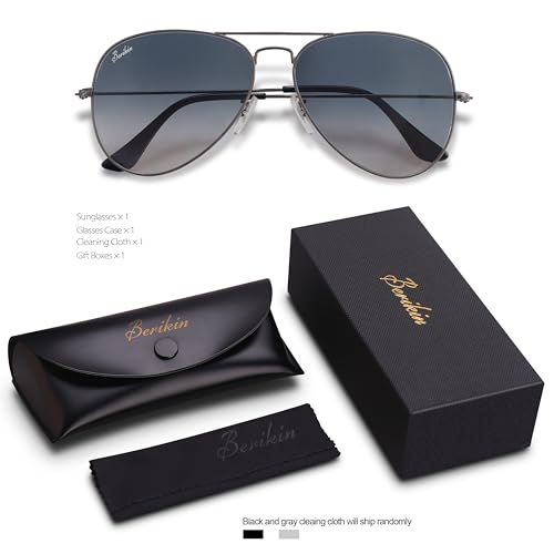 Image of Classic Aviator Teardrop Style Glass Lens Metal Frame Sunglasses For Men Women UV400 Protection
