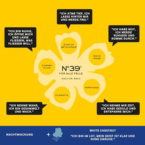 Original Bachblüten N°39 Emergency Stressless Tag & Nacht Dragees nach Dr. Bach von Lemon Pharma, Vegan