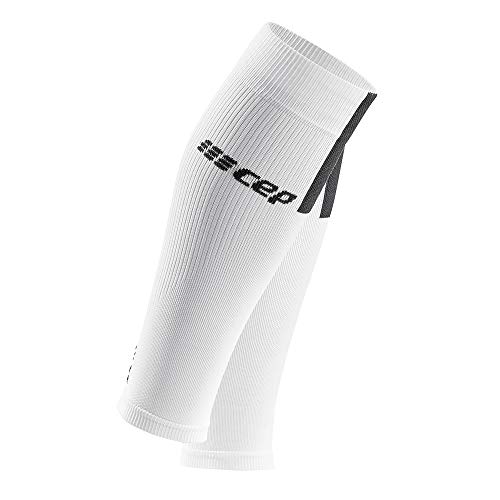 Cep Men's Compression Run Sleeves Calf Sleeves 3.0, White/Dark Grey Iii #TOP14
