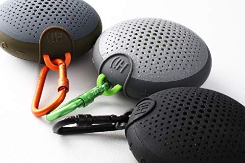 Boompods Aquablaster Alexa Enabled BT Speaker, draagbare waterdichte bluetooth-luidspreker met kabrabiner, zwart - Afbeelding 4