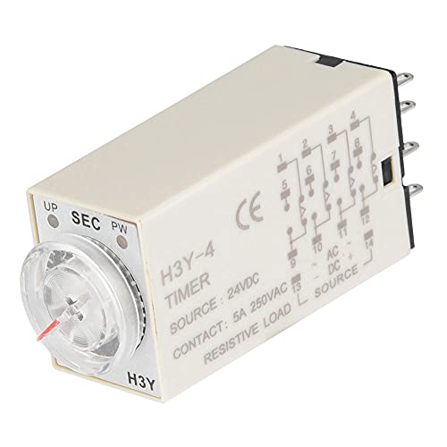 H3Y-4 Relé temporizado DC 24V Temporizador Ponteiro Controle Temporizador Interruptor de Controle At