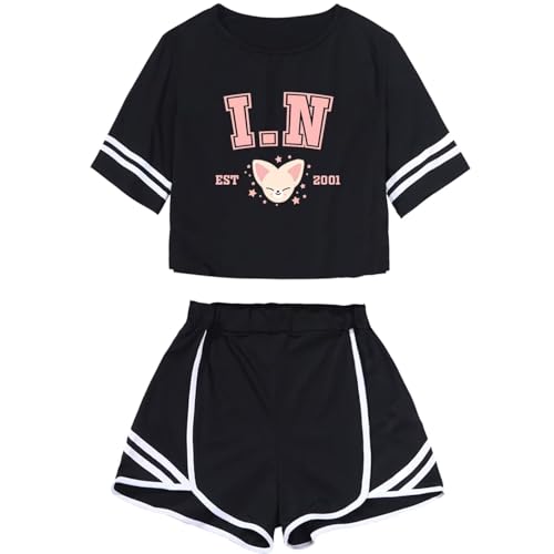 Image of CHAIRAY SKZ Merch Sets Skzoo Felix Hyunjin Bangchan Lee Know Support Album Shirt + Shorts Changbin Han I.N Tee Top Suit