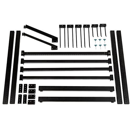 Storeyourboard Freestanding Tool Storage Rack, Garage Floor Stand, Adjustable Garden Tool Organizer, Industrial Steel #TOP5