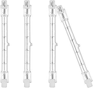 R7s Linear Halogen Floodlight 230W J118 Security Light Bulb 118mm Length 3100lm 2700K Dimmable(4Pack)