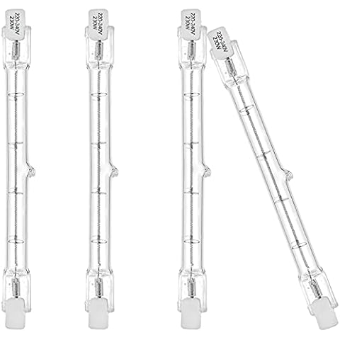 R7s Linear Halogen Floodlight 230W J118 Security Light Bulb 118mm Length 3100lm 2700K Dimmable(4Pack) Cover