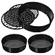 HANABASS 3 Sätze Mini Gartensieb Rund Plastik Gartenerde Gartensieb, Mini Bonsai Erde Sieb, Kunststoff Sandspielzeug Mesh Sieb für Garten Stein Sand Boden Erdsieb, Gartenarbeit Gartengeräte