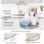 Spectrum Medium Lazy Susan Organizers 9.5 in Pack of 2 for Cabinet Pantry Table Rotating Kitchen Storage Spice Rack Fridge Organization, Charcoal Gray Spinning Turntable for Sauces Jams Condiments - Image 4