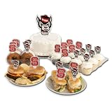 Desert Cactus North Carolina State university NC State Wolfpack Food Picks, Cupcake and Cake Toppers, Cake Pop Sticks - 25 Pcs Party Supplies and Decorations