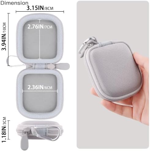 co2CREA Hard Travel Case for Logitech Mobi Fold Ultra-Portable Mouse, White - 5