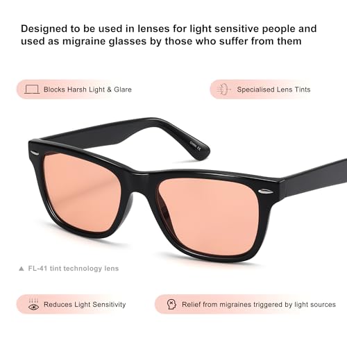 Image of ViewJoy Sleep Glasses 99.9% Blue Light Glasses Dual AR Coatings Amber Orange Lens for Computer Gaming Reduce Eyestrain