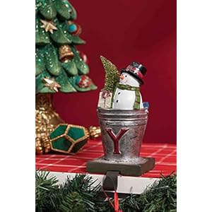 Newman House Studio Christmas Joy Stocking-Holders Home-Decor Sculptures - Santa Snowman Stocking Holder Figurines Set of 3 5 * 3.5 * 7.5 inch Newman House Studio Christmas Joy Stocking Holders Home Decor Sculptures Santa Snowman Stocking Holder Figurines Set of 3 5 35 75 inch