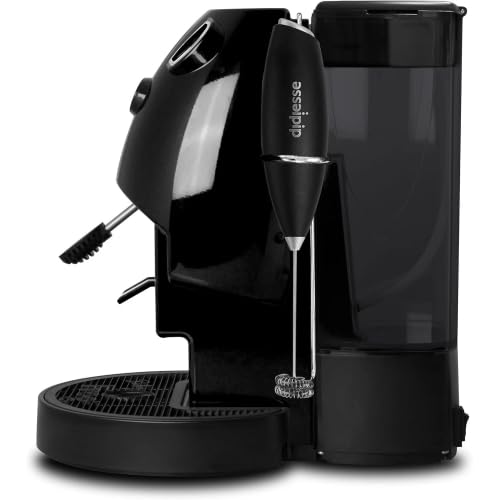 Generico Macchina a cialde Coffee & Tea color Nera Lucida con frullino e supporto integrato ed erogatore per infusi.