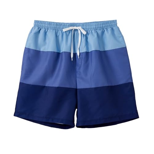 IFFEI Mommy and Me Family Matching Swimsuits One Piece Colorblock Mens Swim Trunks Boys Bathing Suit4