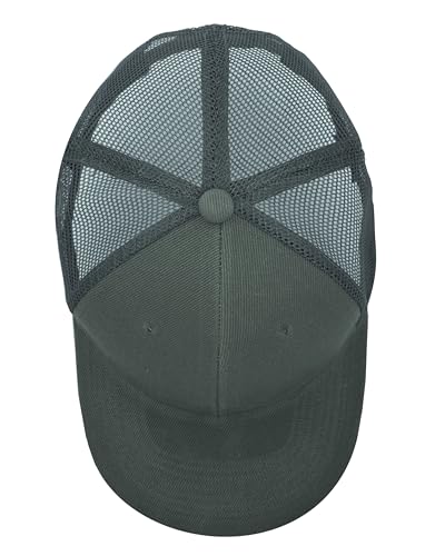 Image of Gelante Mesh Trucker Baseball Cap Snapback Hat Structured Front Panel