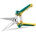 WYF 8.1″Gardening Hand Pruner Pruning Shear with Straight Stainless Steel Blades, Ultra Sharp Garden Scissors for Flowers, Harvesting Fruits & Vegetables,Trimming Plants (Green)