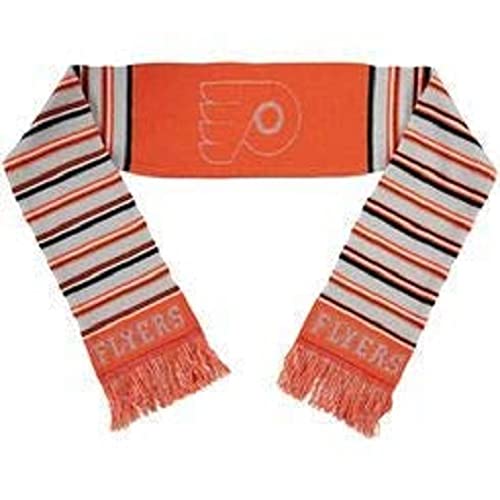 FOCO Forever Collectibles NHL Philadelphia Flyers ScarfGlitter Stripe Style, Team Colors, One Size