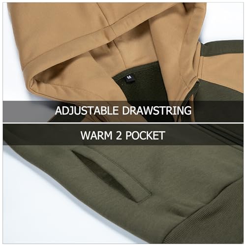 Hoodies for Men Zip Up Hoodie Drawstring Casual Long Sleeve Pocket Hooded Sweatshirts4