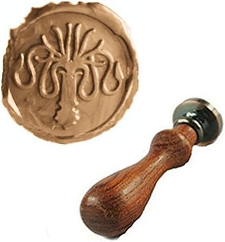 Vintage Fancy Squid Octopus Wax Seal Stamp Wedding Invitation Halloween Package Christmas Card Envelope Stationary Gift Sealing Stamp Wax Seal Sealing Stamp Rosewood Handle Set Kit
