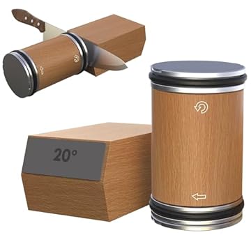 Rolling Knife Sharpener for Kitchen Knives - Rolling Knife Sharpening - Knife Sharpener Tool Kit Offers Sharpening Stone - Birthday Gift for Women Men