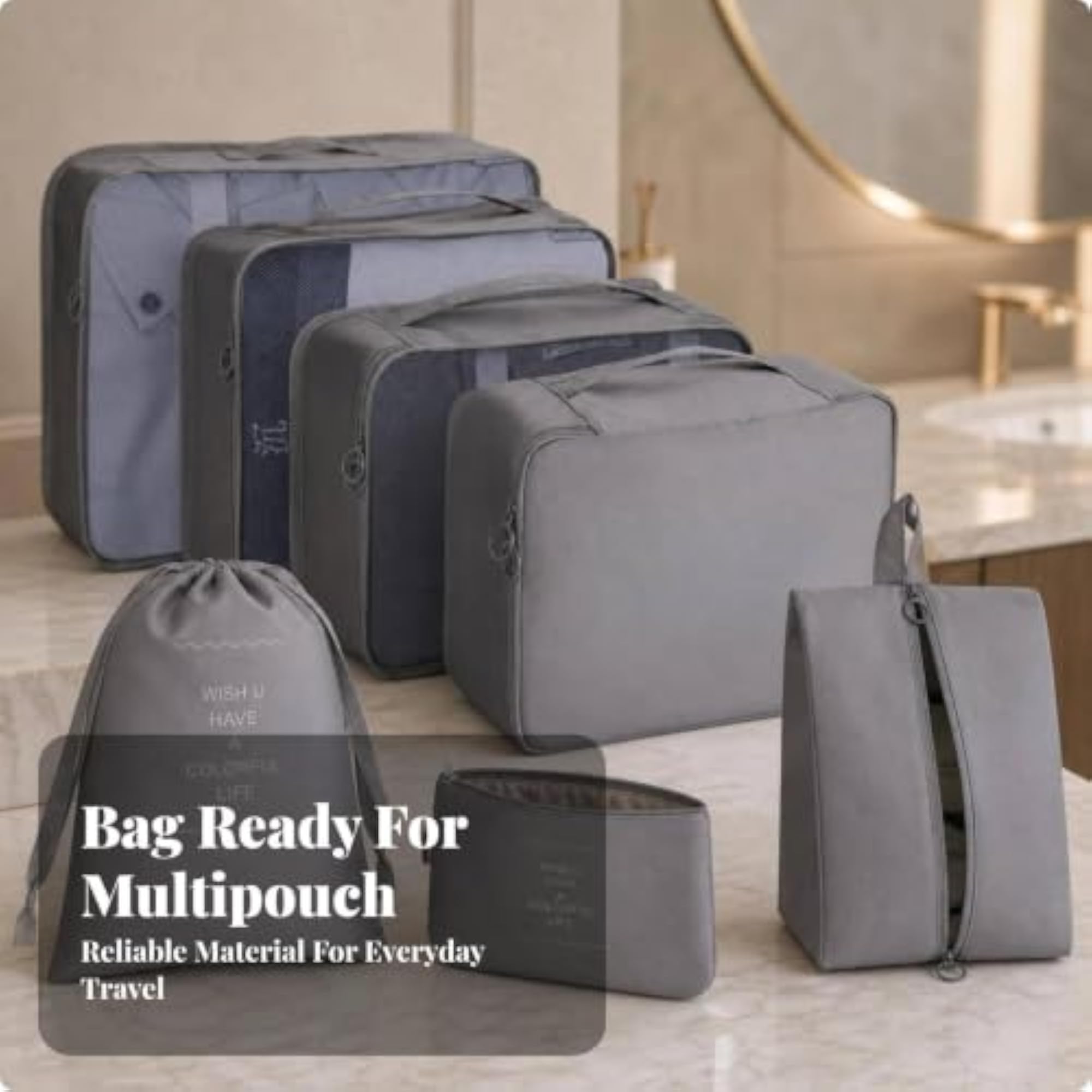 7-Piece Space-Saving Packing Cube Set