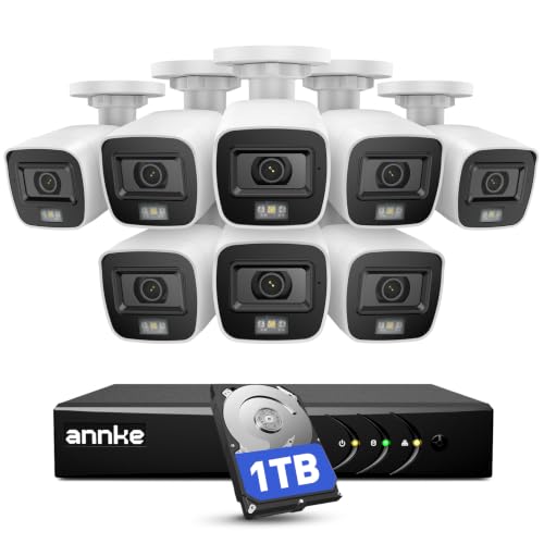 ANNKE 8CH 3K Lite Wired Security Camera System, 8X CCTV Cam, 1TB...