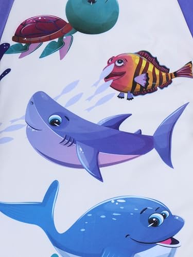 Image of KiddoPanti Boys & Girls Half Sleeve Mid Thigh Length Swim Suit
