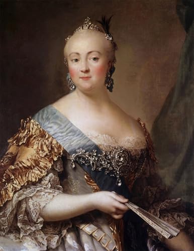 Pintura poster de Elisabeth Petrovna para decoración de hogar y cuadros de lienzo clásicos