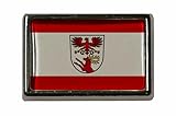 müllrose einwohner Rückseite mit Butterflyclip U24 Pin Müllrose Flaggenpin Anstecker Anstecknadel Fahne Flagge