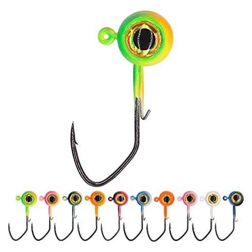 Crappie-Jig-Heads-Kit-with-Underspin-Jig-Head-Spinner-Blade, Crappie Lures and Jigs for Crappie Fishing Jigs - 30 & 50 Pack, 1/8, 1/16, 1/32 oz