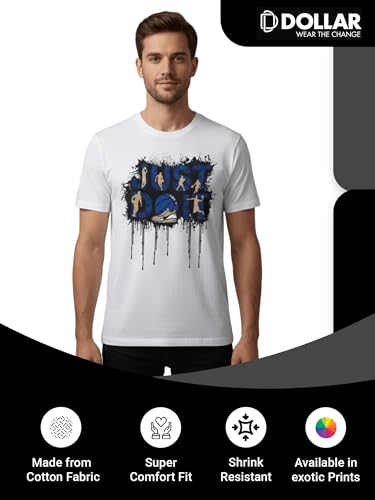 Image of Dollar Club Men's Cotton Round Neck Printed T-Shirt