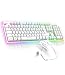 SPIRIT OF GAMER x Ultimate 600 | Gaming Tastatur Maus Set Kabellos Weiß Wiederaufladbar RGB | Layout QWERTZ Deutsch | Keyboard Semi Mechanisch | 4800 DPI Wireless Mouse | Für PS5, PS4, PC, Xbox