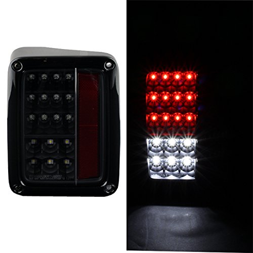 SXMA Luces Traseras LED Más Nuevas De Para Luces De Marcha Atrás De La Lámpara De Señal De Giro De Wrangler 07-17 (versión En Euros