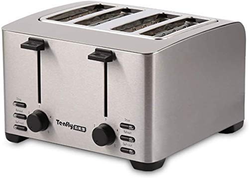 Automatischer Brotbackautomat Haushalt Toaster 2 Scheiben, Retro Kleiner Toaster Mit Bagel, Abbrechen, Auftaufunktion, 4 Stück Brot Toaster Sandwich