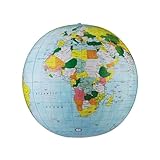 Replogle Globes Inflatable Political Globe, Light Blue Ocean, 16-Inch Diameter
