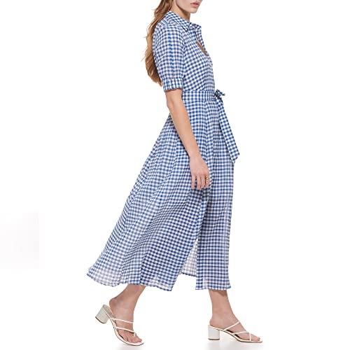 Image of Calvin Klein Womens Sportswear Everyday Cotton Sateen Fit and Flare (Standard and Plus Sizing)