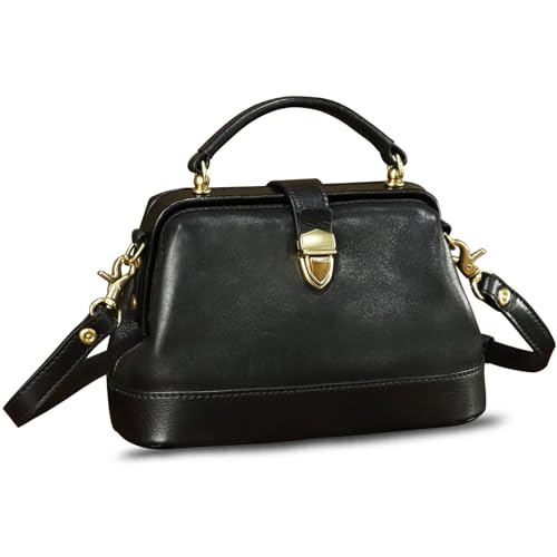 Genuine Leather Small Purses and Handbags for Women Designer Vintage Doctor Style Crossbody Bag Shoulder Satchel Phone Bag2