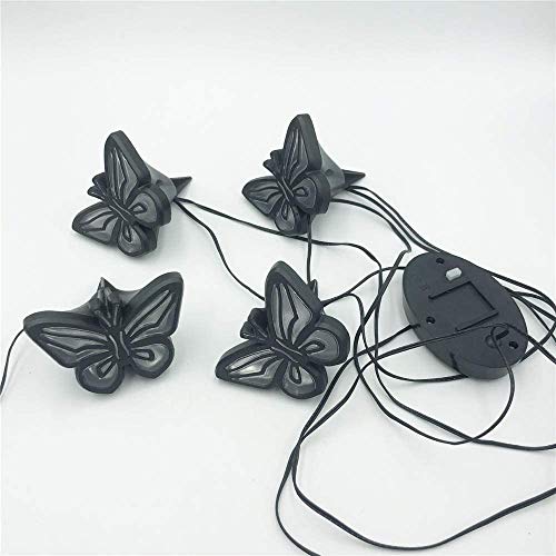 SILOLA Solar Butterfly Light String,4 Led Outdoor Fairy Lights,Dual Mode Courtyard Lighting,Indoor And Outdoor Waterproof,For Gardens, Home, 2 Packs, Ideal for DIY
