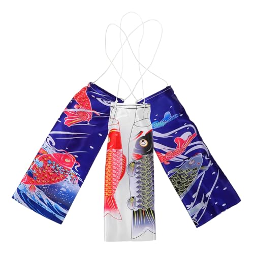 SEWACC Manica a Vento Giapponese a Forma di Pesce Koi, Set 3 Pezzi, Decorazioni da Appendere per Esterno e Giardino, Ornamenti Sospesi per Ristoranti di Sushi e Festival