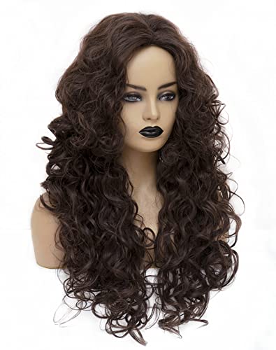 Perruque synthétique ondulée longue pour changer de tête à Halloween - 3