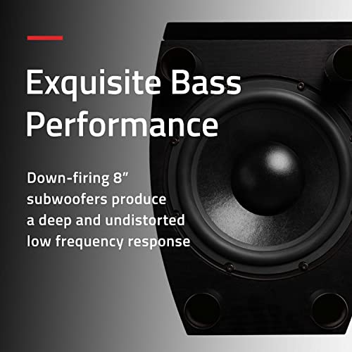 Image of Fluance Reference High Performance Surround Sound Home Theater 5.0 Channel Speaker System Including 3-Way Floorstanding Towers, Center Channel, and Rear Surround Speakers - Black Ash (XL8HTB)