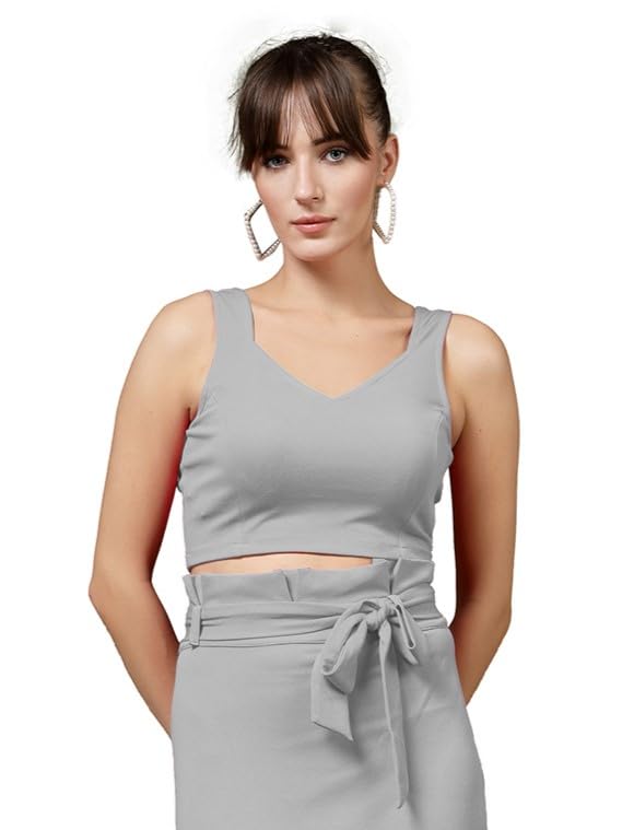 Image of OOMPH! Stretchable Sleeveless Crop Top