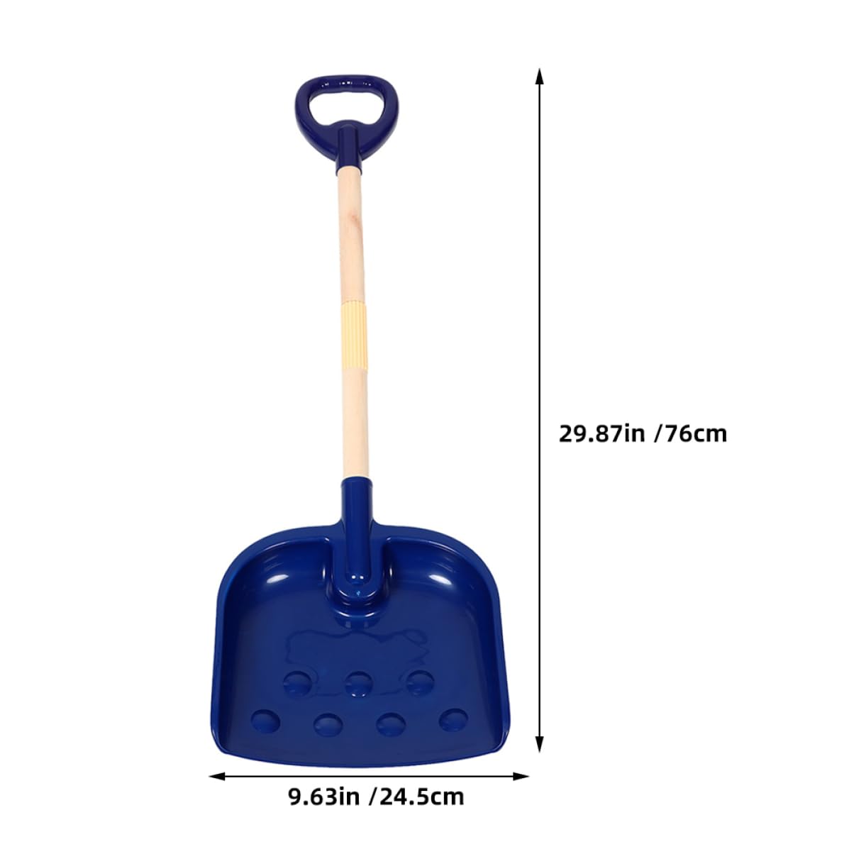 Mikikit 2pcs Kids Yard Tools Portable Plastic Shovels for Toddlers Beach Sand Shovels Snow Removal Shovels and Garden Digging