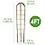 Taoskai 5 Pack 4 Feet U-Shape Bamboo Trellis, Natural Bamboo Trellis for Climbing Plants, Vegetables, Cucumber, Tomato, Outdoor and Indoor Potted Plants