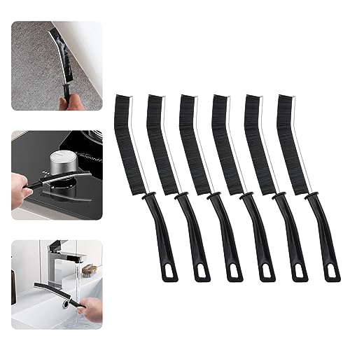 6 Stück Hartborsten Eckenreinigungsbürste, Fugenbürst, Spaltreinigungsbürste, Fugenreinigungsbürste, Fugenbürste Bad, Reinigungsbürste für Fliesenböden Küche Badezimmer