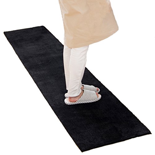 オカ 乾度良好Dナチュレ ロングマット ブラック 約50cm×240cm